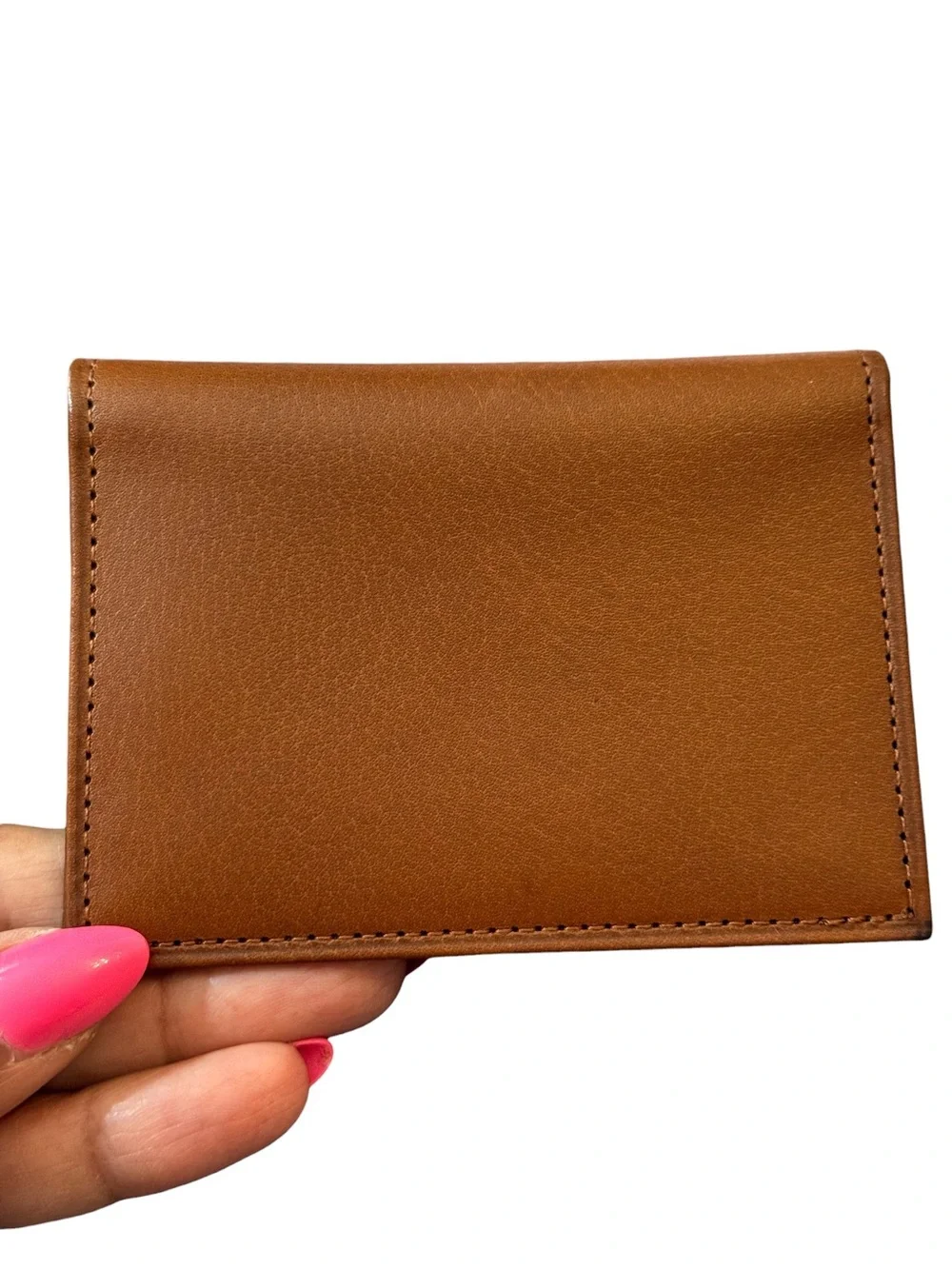 Rare Vintage Coach British Tan Water Buffalo ID Wallet Card Holder